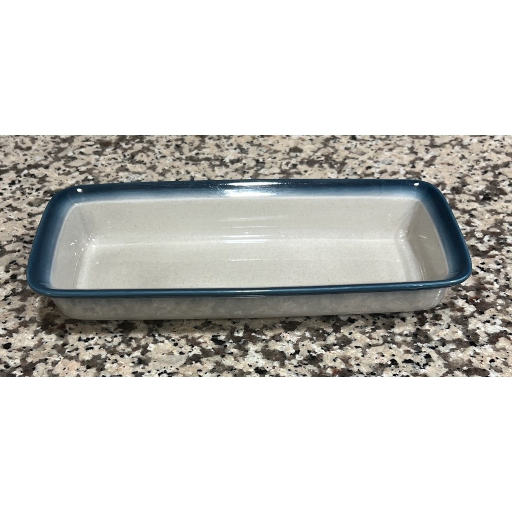 Wedgwood‎ Blue Pacific Ceramic Gratin Rectangular Oven To Table England 10.5x4.5